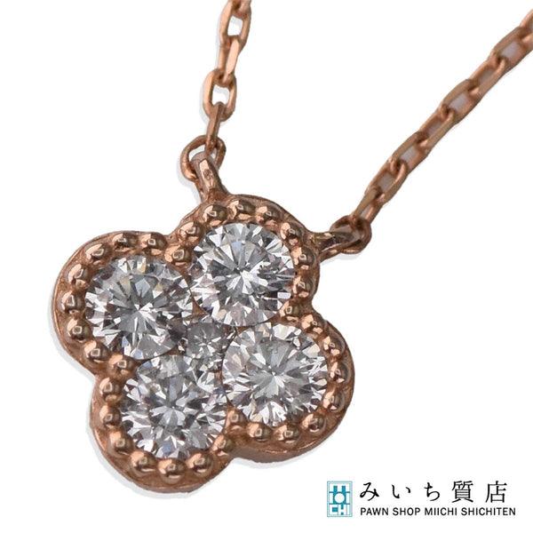 Vendome Aoyama ヴァンドーム青山 ネックレス  D0.14ct K18 ダイヤモンド ゴールド 約1.5g アクセサリー eco1703