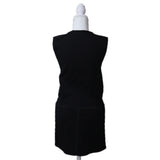 LOUIS VUITTON ルイヴィトン LV ジャガードモノグラム ナイロン ジップ ワンピース XSサイズ ブラック レディース H20903