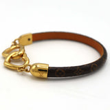 LOUIS VUITTON LV ルイヴィトン ブレスレット セイイエス M6758E 17 約9.8g ブラウン アクセサリー H18905