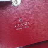 GUCCI グッチ カードケース 二つ折り GGシャドウ ロッソアンコラ ウォレット ミニウォレット 財布 795044 レッド系 25k1084-2