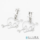 Christian Dior ディオール イヤリング ハート アロー シルバーカラー アクセサリー レディース 保管袋有 M2420