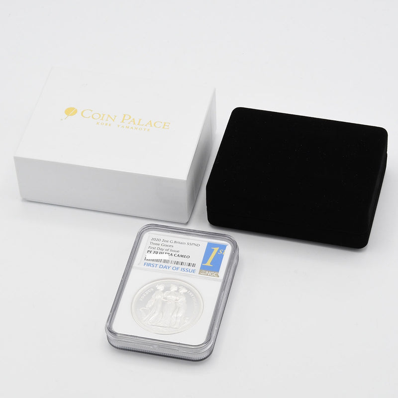 NGC FIRST DAY OF ISSUE PF70 ULTRA CAMEO 2020年 2オンス 5ポンド スリーグレイセス ケース有 23k644-1