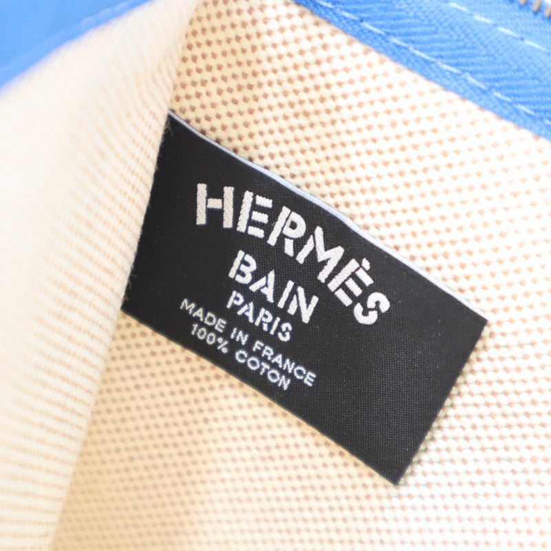 未使用 HERMES エルメス ヨッティングGM Canoe H カノエ H ポーチ ビタミン コットン100 箱有 ok747