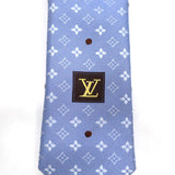 LOUIS VUITTON ルイヴィトン ネクタイ モノグラム ドット 水色 シルク100％ 服飾小物 メンズ ファッション H19735