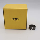 FENDI フェンディ リング FFモチーフ ルテニウム メタルブラック 7AJ193B08F01LK 指輪 XSサイズ 15.5号 箱 J613
