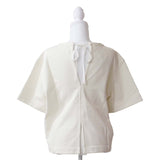 JIL SANDER NAVY ジルサンダー ネイビー トップス カットソー スウェット KKJNKM0004 白 Mサイズ 服 25k943-5