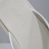 JIMMY CHOO ジミーチュウ サンダル PALMO パルモ スタースタッズサンダル 40 ホワイト 箱袋有 22s547-1