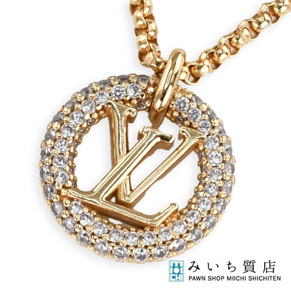 LOUIS VUITTON LV ルイヴィトン ネックレス M00759 コリエ ルイーズ バイ ナイト 8.5g ゴールドカラー アクセサリー M4002