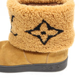 LOUIS VUITTON ルイヴィトン LV スノードロップライン ムートンブーツ  FA0270 サイズ38 25cm スエード k1260