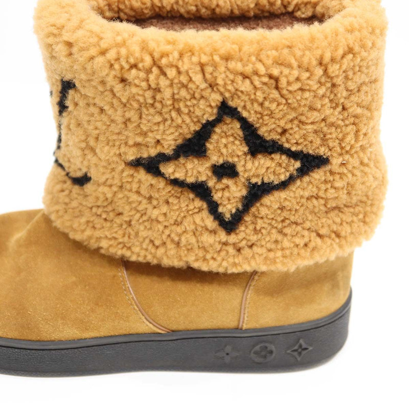 LOUIS VUITTON ルイヴィトン LV スノードロップライン ムートンブーツ  FA0270 サイズ38 25cm スエード k1260