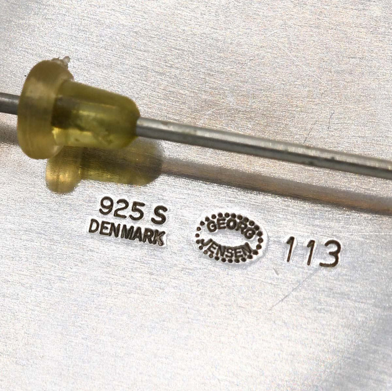 GEORG JENSEN ジョージジェンセン ピンブローチ 113 パンジー フラワー シルバー 925 約14.4g アクセサリー レディース H8233-2