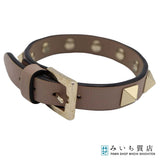 VALENTINO ヴァレンティノ ブレスレット ロックスタッズ ベージュ アクセサリー 袋 H21277