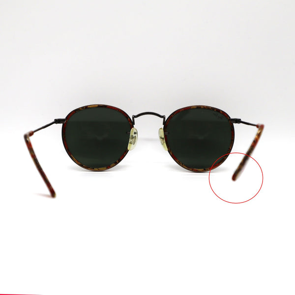 レイバン Ray Ban サングラス w1677 USA ラウンド 度なし ヴィンテージ OLD RAY BAN マーブル模様 M3416