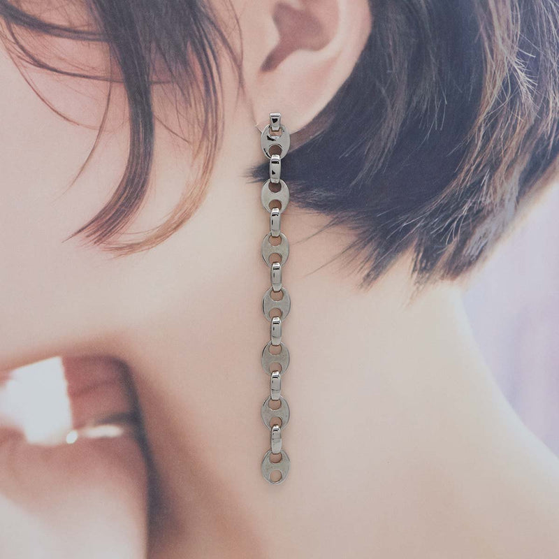 Paco Rabanne パコ ラバンヌ チェーン ピアス シルバー 約11.0g 箱袋あり M4361