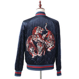 VALENTINO ヴァレンティノ ジャケット サイズ48 スタジャン キルティング 虎 ネイビー アウター 服 25s179-6