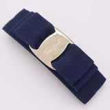 Salvatore Ferragamo フェラガモ ヴァラ リボン バレッタ ヘアアイテム 服飾小物 ブルー系 レディース 箱有 H20476-5