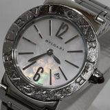 腕時計 稼働 BVLGARI ブルガリ ブルガリブルガリ BBL26S クォーツ シェル文字盤 2026.8電池交換済 箱保 H23831!