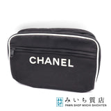CHANEL シャネル ノベルティ 化粧ポーチ 小物入れ マルチケース コスメ ブラック 19k318-402