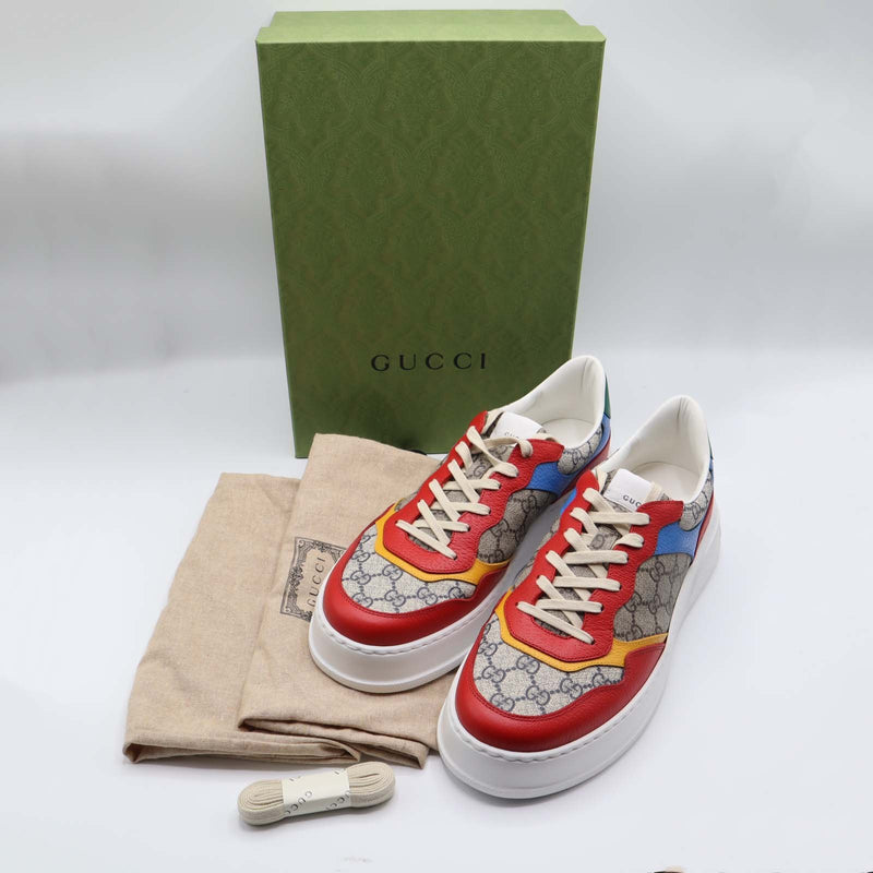 未使用 GUCCI グッチ スニーカー 726828 12 31cm ローカットスニーカー GG マルチカラ－メンズ 靴 25k813-4-2