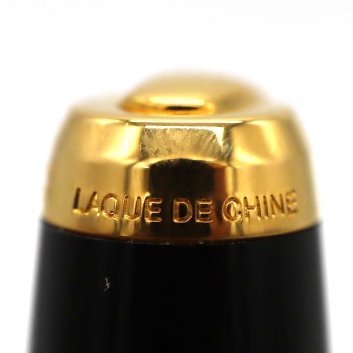 S.T. Dupont デュポン ボールペン シャープペンシル LAQUE DE CHINE ツイスト式 回転 黒 文房具 筆記確認済 H8169