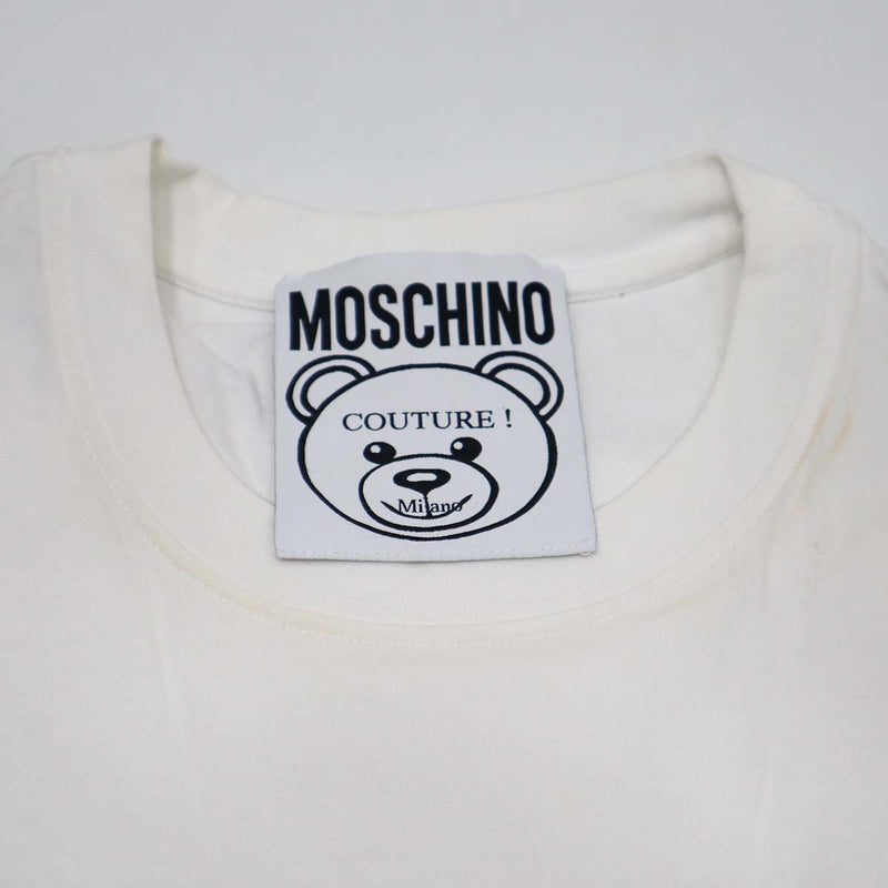 モスキーノ MOSCHINO Tシャツ テディベア THIS IS NOT A MOSCHINO TOY 46サイズ 211ZPV07202040 22s870-2