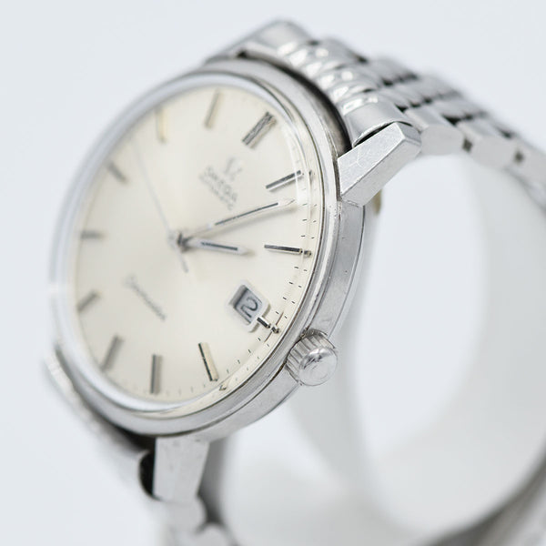 稼働 腕時計 OMEGA オメガ Seamaster シーマスター cal.565 166.037 デイト 自動巻き シルバー色文字盤 21k575-1