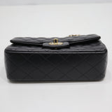 CHANEL シャネル A69900-Y04059 ミニクラシック チェーンショルダーバッグ マトラッセ ブラック 箱・保管袋有 25k1127-1