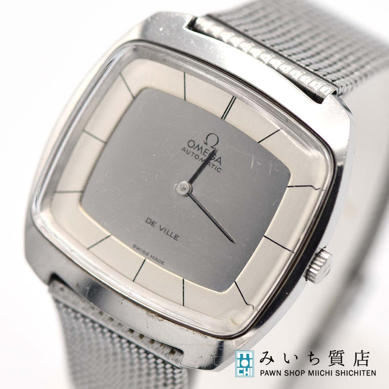 稼働 腕時計 OMEGA オメガ DE VILLE デビル cal.711 151.0051 自動巻き スクエア シルバー色文字盤 k1179