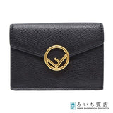 FENDI フェンディ 三つ折り財布 ロゴ ブラック レディース 財布 ok949