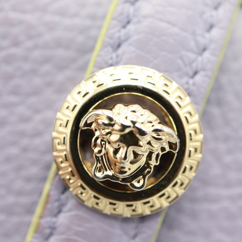 VERSACE ヴェルサーチ メデューサ 長財布 財布 二つ折り パープル×イエロー H384