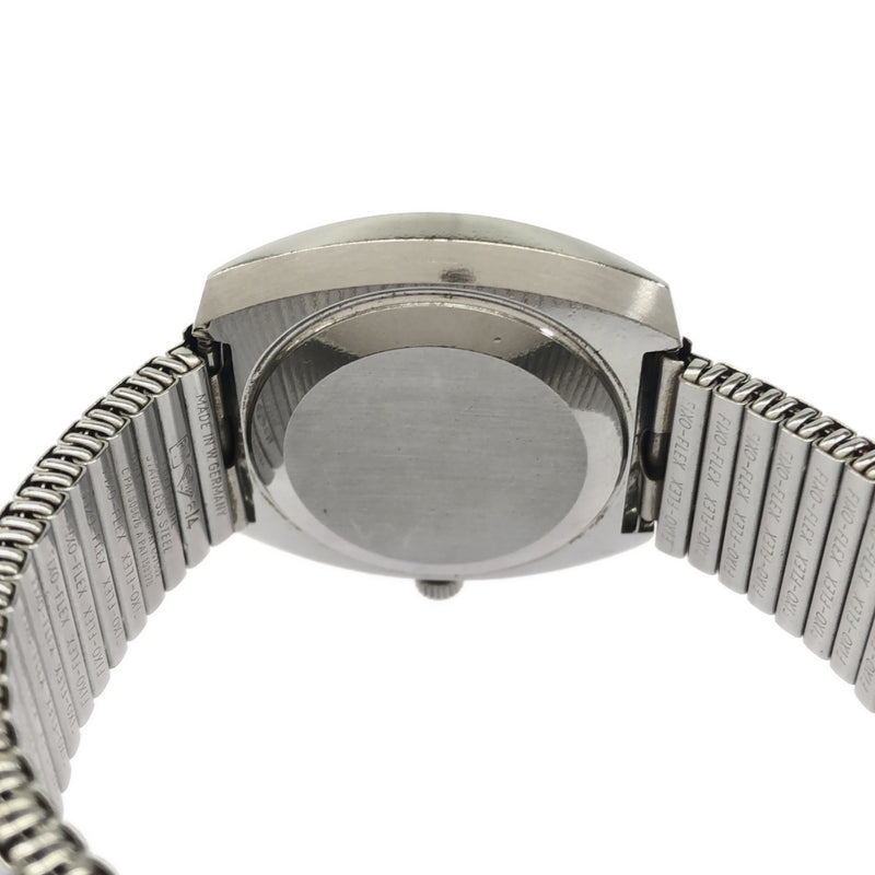 稼働 腕時計 IWC シャフハウゼン 自動巻き オールドインター デイト シルバー色文字盤 ベルト社外品 H10756