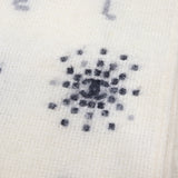 CHANEL シャネル モヘア ストール ロゴ マフラー ホワイト系 服飾小物 k1303