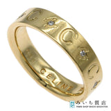 仕上げ済 CELINE セリーヌ リング 指輪 ダイヤ 750 D0.05  約12号 約6g ゴールド アクセサリー レディース H2667