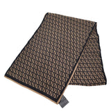 FENDI フェンディ マフラー FXS124 I17 TU ズッカ柄 ブラウン 服飾小物 H21340