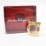 Salvatore Ferragamo フェラガモ スカーフ リング ガンチーニ ゴールドカラー 箱有 H25529