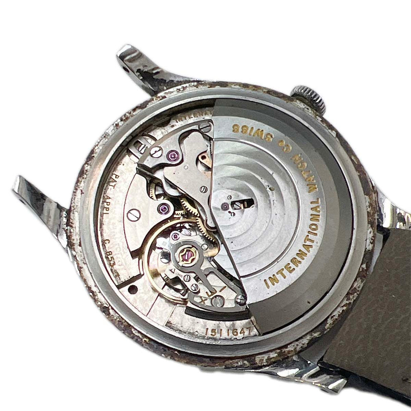 稼働 腕時計 IWC シャウハウゼン オールドインター ペラトン式 自動巻き cal.853 1532627 シルバー色文字盤 k453