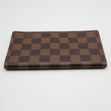LOUIS VUITTON ルイヴィトン LV R20703 ダミエ アジェンダ ポッシュ 手帳カバー イニシャルあり ブラウン J678