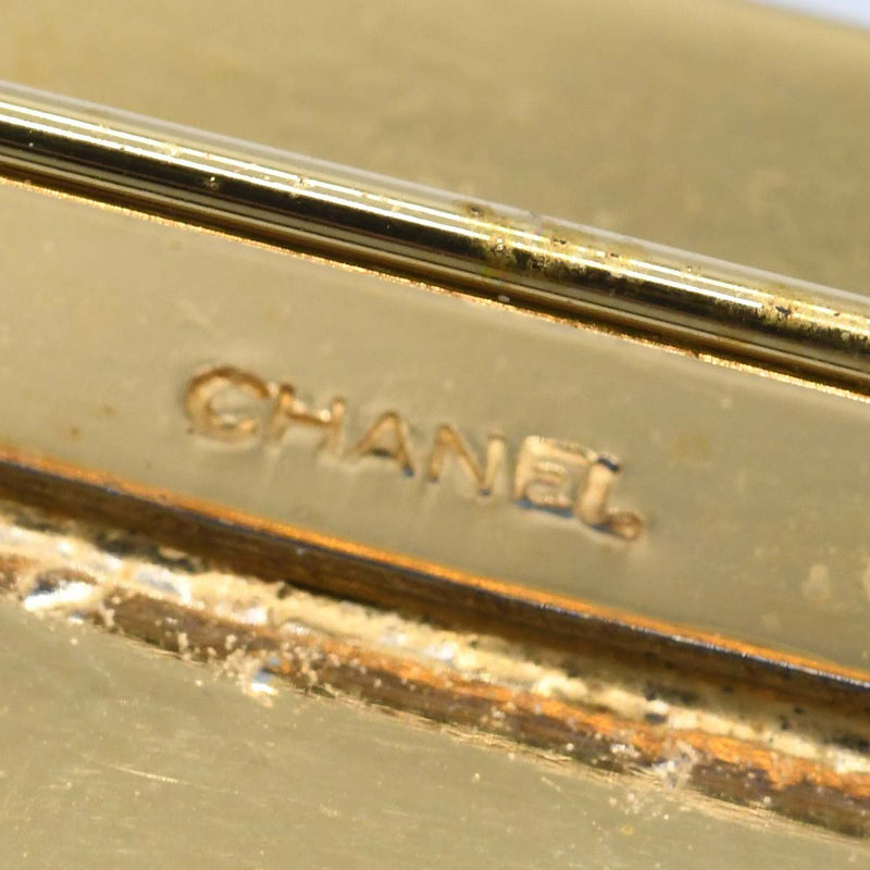 CHANEL シャネル プレート ブローチ ゴールドカラー 金具 レディース