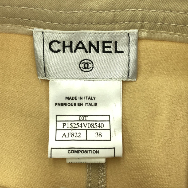 CHANEL シャネル パンツ P15254 ベージュ 38サイズ ボトムス レディース H17173-2