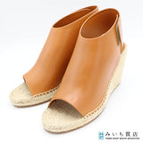 CELINE セリーヌ エスパドリーユ ウェッジソール サンダル ブラウン系 レザー サイズ37 レディース H20098