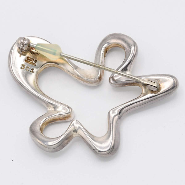 GEORG JENSEN ジョージジェンセン ブローチ 321 スプラッシュ 925 シルバー 約18.7g アクセサリー レディース H8233-1