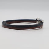 HERMES エルメス ブレスレット パロミノ F1 02 53 ブラウン ブラック系 レザー 箱袋 J798