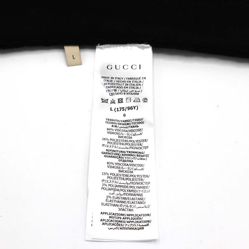GUCCI グッチ ノースリーブ タートルネック トップス レディース ブラック 黒 サイズL（175/96Y） 25k591-1