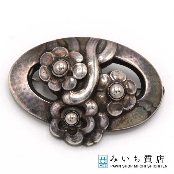 GEORG JENSEN ジョージジェンセン 28 ブローチ 925 シルバー 約13.2g アクセサリー H6831