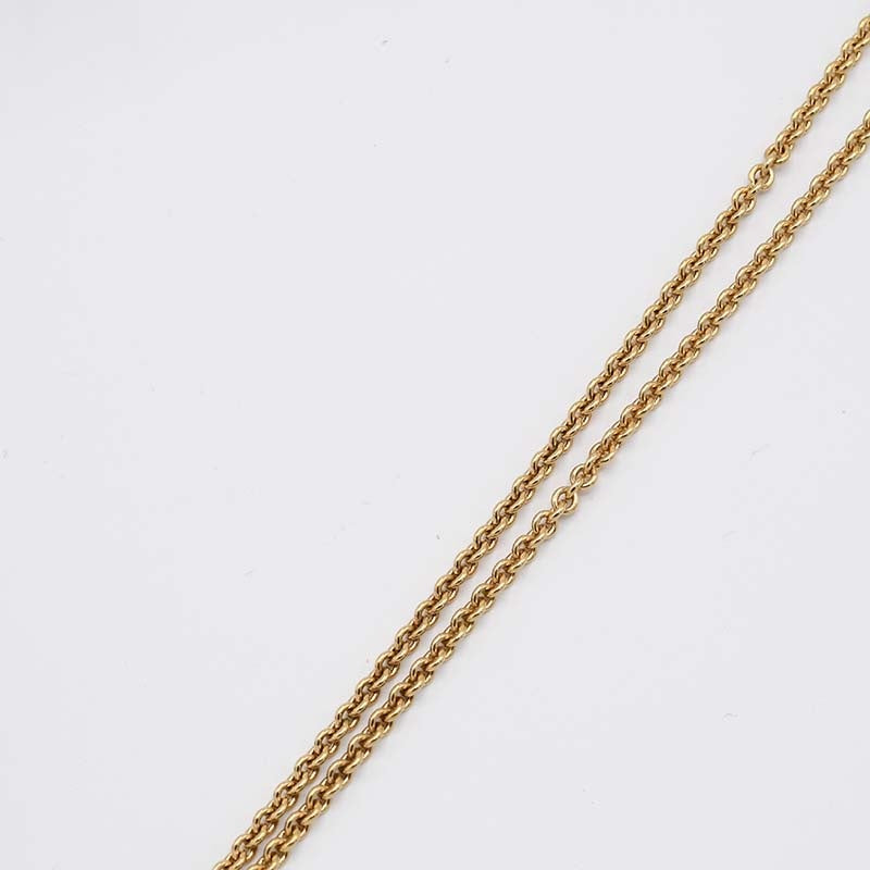 Christian Dior ディオール ネックレス GP ハート ネックレス 約7g アクセサリー 箱有 H11592