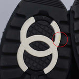 CHANEL シャネル ブーツ G35342 ムートンスノーブーツ 36 ブラック 箱 26k894-12