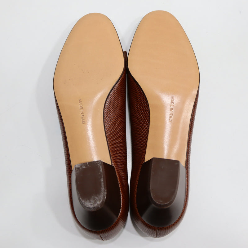 Salvatore Ferragamo サルヴァトーレフェラガモ ヴァラ リボン パンプス DG01796 サイズ7 約24cm ブラウン 箱有 H11565