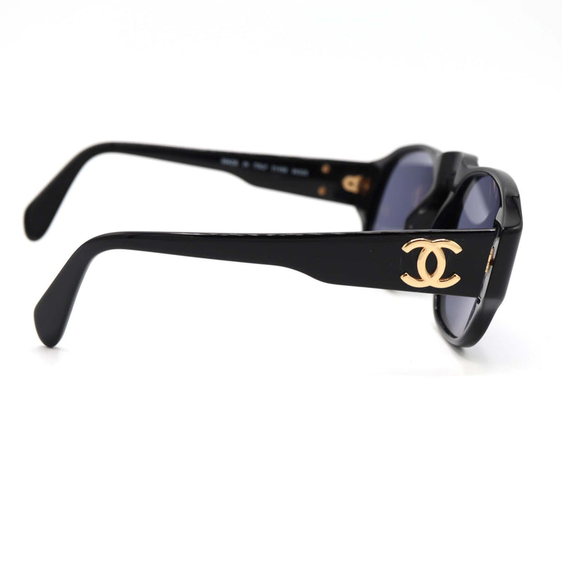 CHANEL シャネル サングラス ココマーク 01452 94305 ブラック アイウェア ケース付 度無し M4080