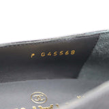 未使用品 CHANEL シャネル G45568 ココマーク チェーン ローファー 靴 ブラック ゴールド金具 サイズ37 1/2 24.5cm H18917