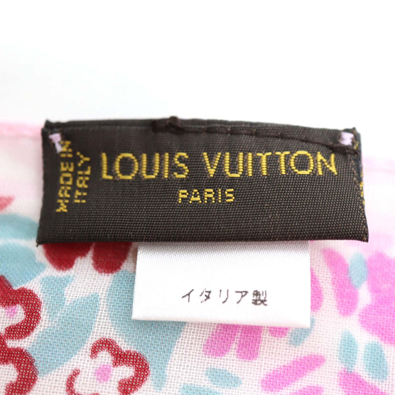 LOUIS VUITTON LV ルイヴィトン スカーフ タッセル 三角 花柄 LVロゴ ピンク 服飾小物 箱有 H2487